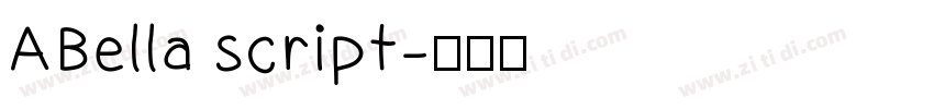 ABella script字体转换